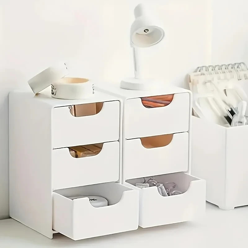 3-Tier Desk Organizer with Drawers for Office, Jewelry & Cosmetics Pack of 1
