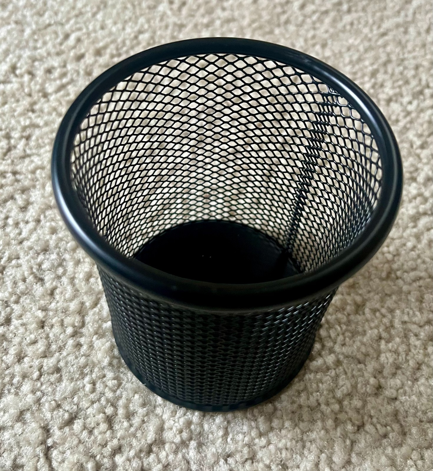 Black Mesh Metal Pen Holder 4″ x 3″ Pencil Cup Desk Office School Organization