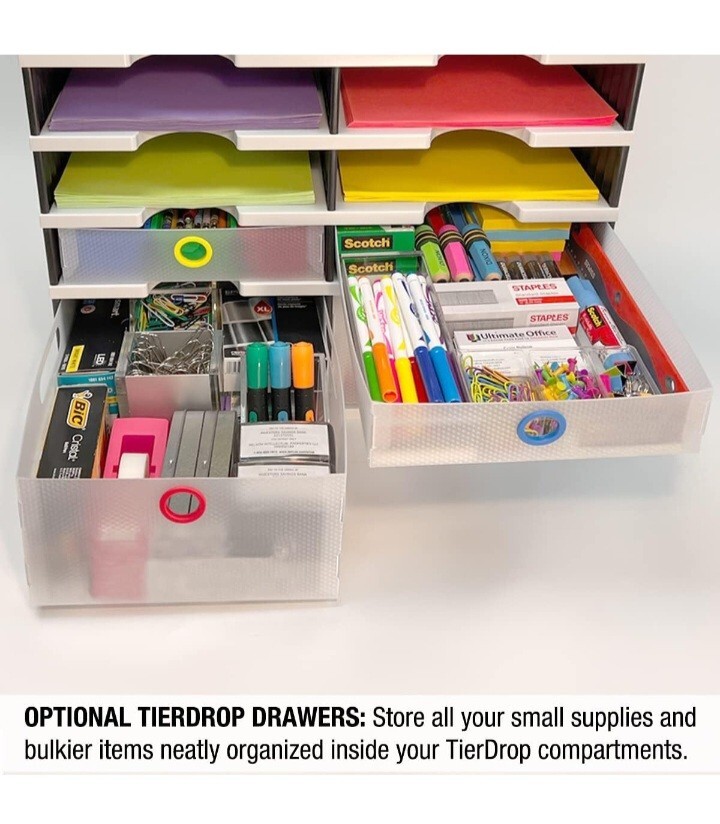 Ultimate Office TierDrop Literature Organizer/Forms Mailroom Classroom…