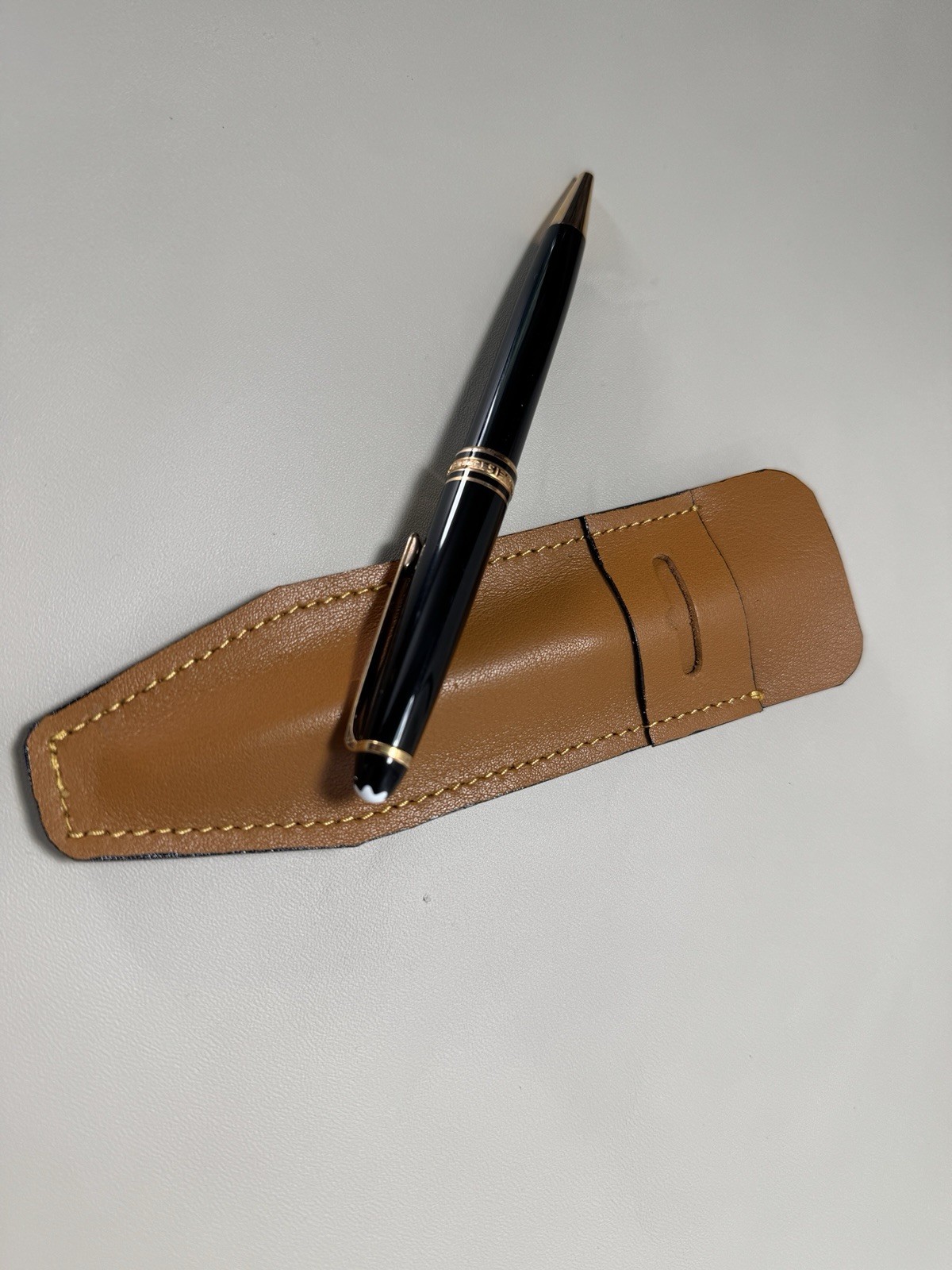 Light Brown penny loafers Single Pen Cases Sleeve Holder Pouch .