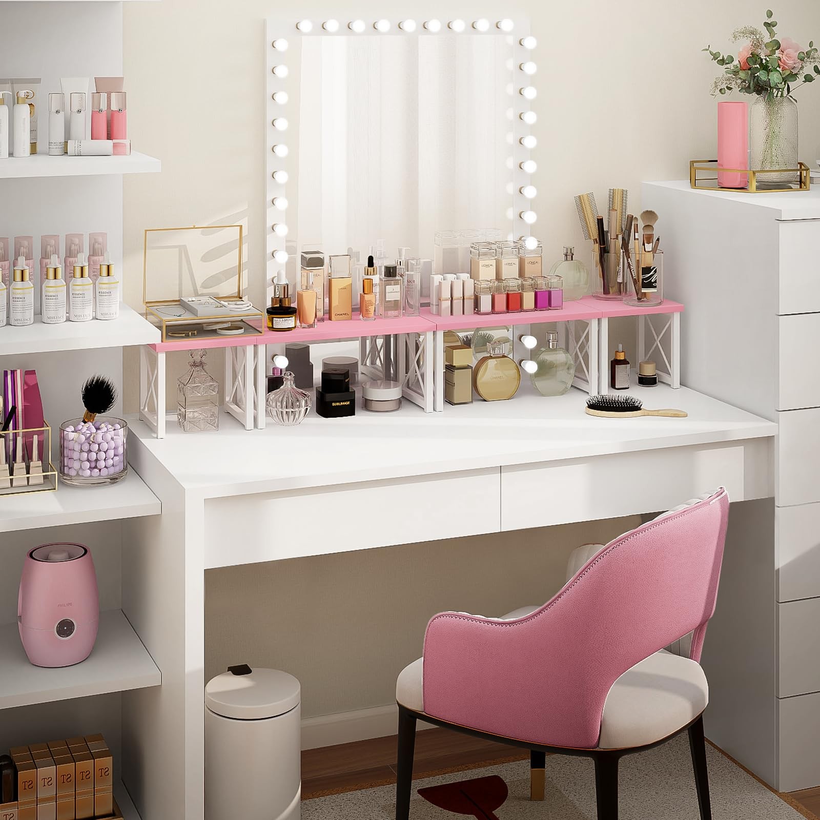 ELITEROO Desktop 15.7 inches (L) x 7.8 (W) x 7.6 (H), Pink