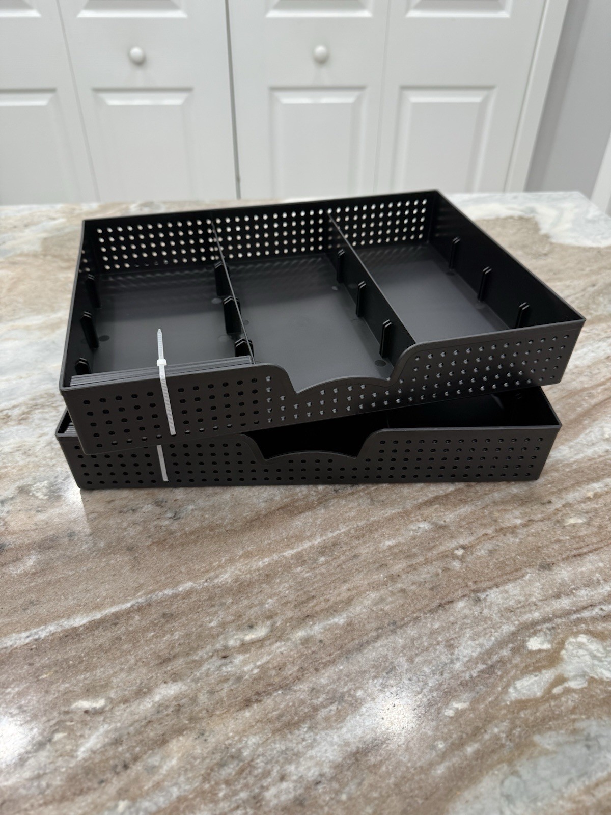 Simple Houseware Drawer Organizer Tray with 9 Adjustable Compartments, Black