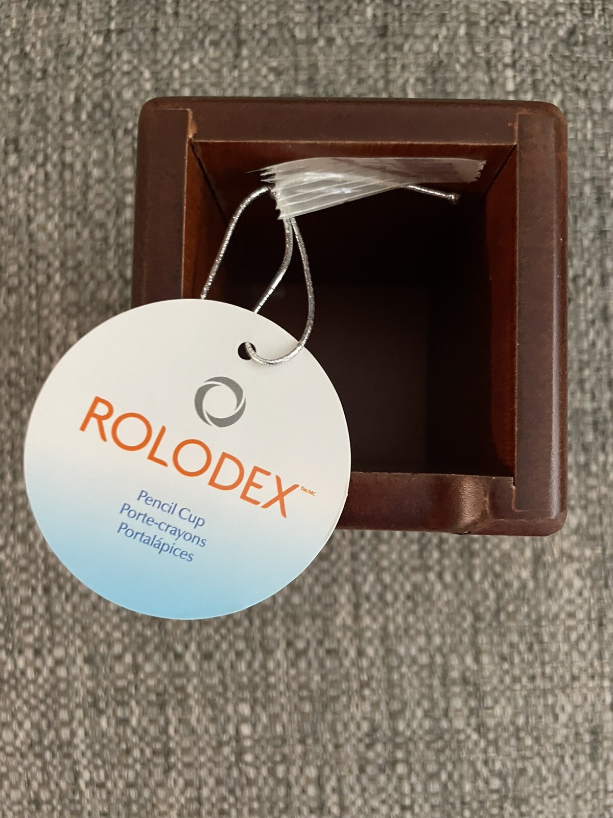 New Rolodex Wood Pencil Pen Cup Holder Sanford Brands