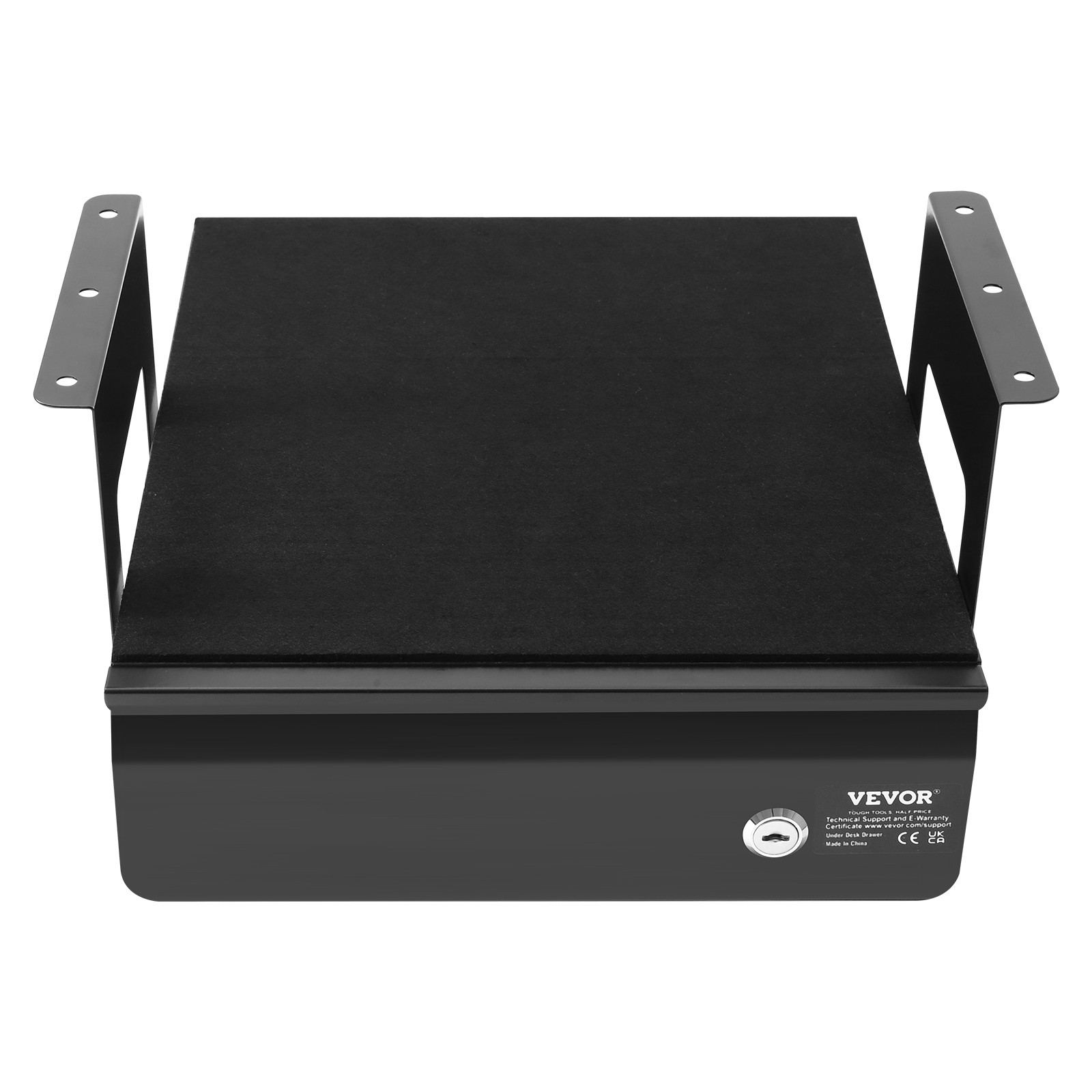 VEVOR 13 in Lockable Under Desk Drawer Organizer Slide-out Drawer for Office