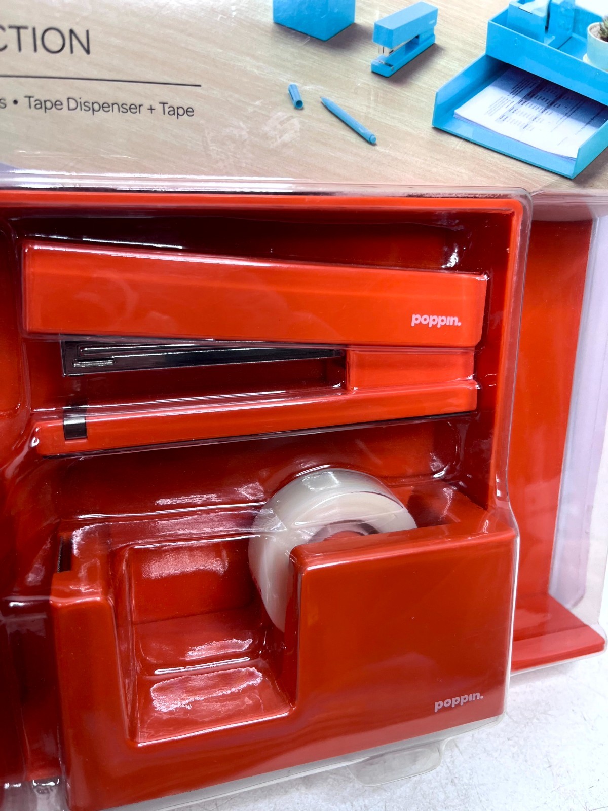 Poppin All Set Desk Collection 12 Pc Orange Office Organizer Set New