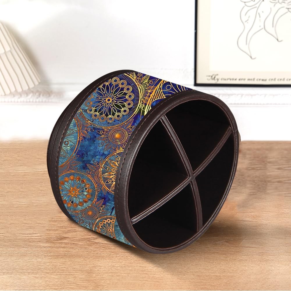 Pen Holder for Desk Organizers and Accessories, 360 Swivel TV Remote Control …