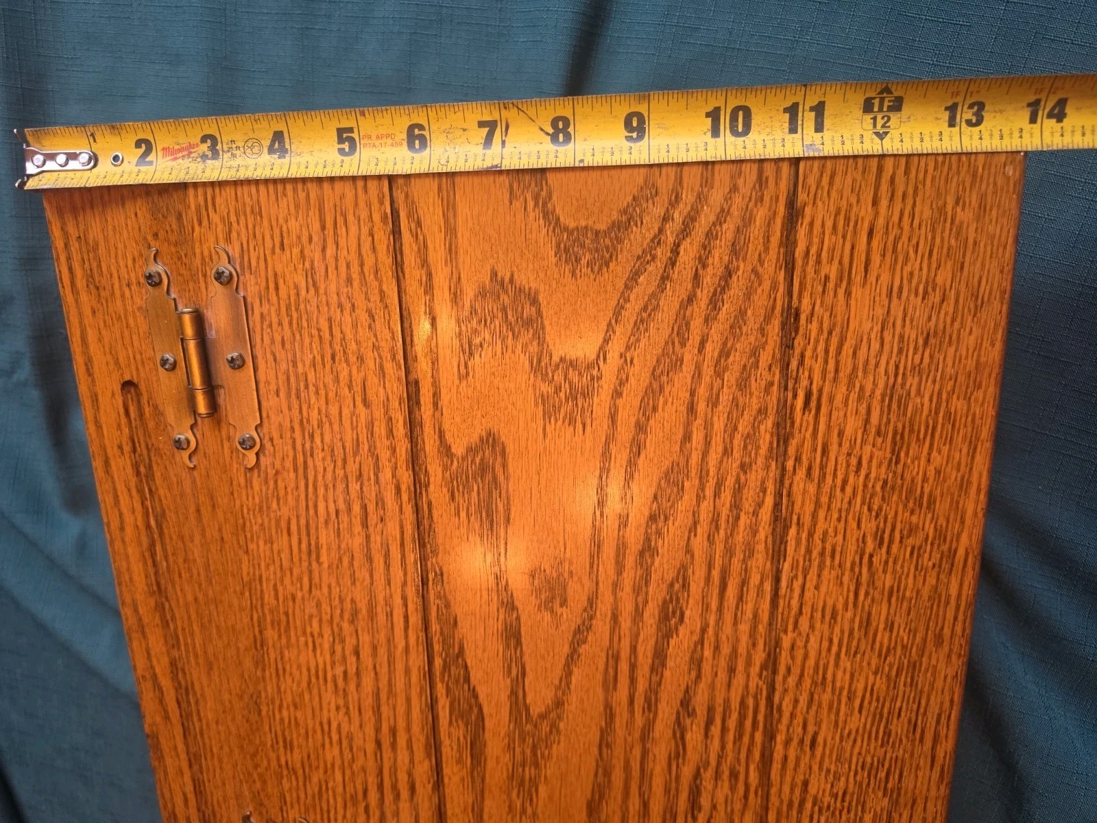 Vtg Wooden Lap Writing Desk Slant Tilt Top Hinged Storage Portable READ