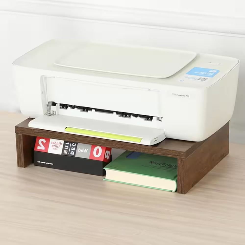 Rustic Brown 14 In. X 3.8 In. Wood Minimalism Desk Organizer Stand