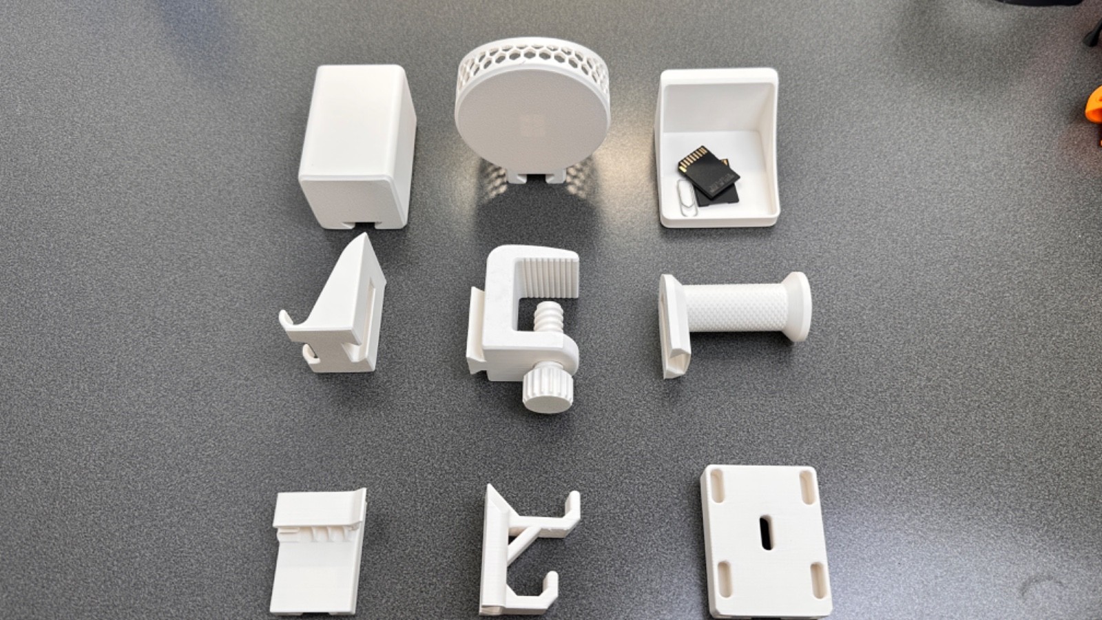 Modular Desk ‑ Edge Organizer Set – 8-in-1 Clip-On Desk Tool – 3D Printed