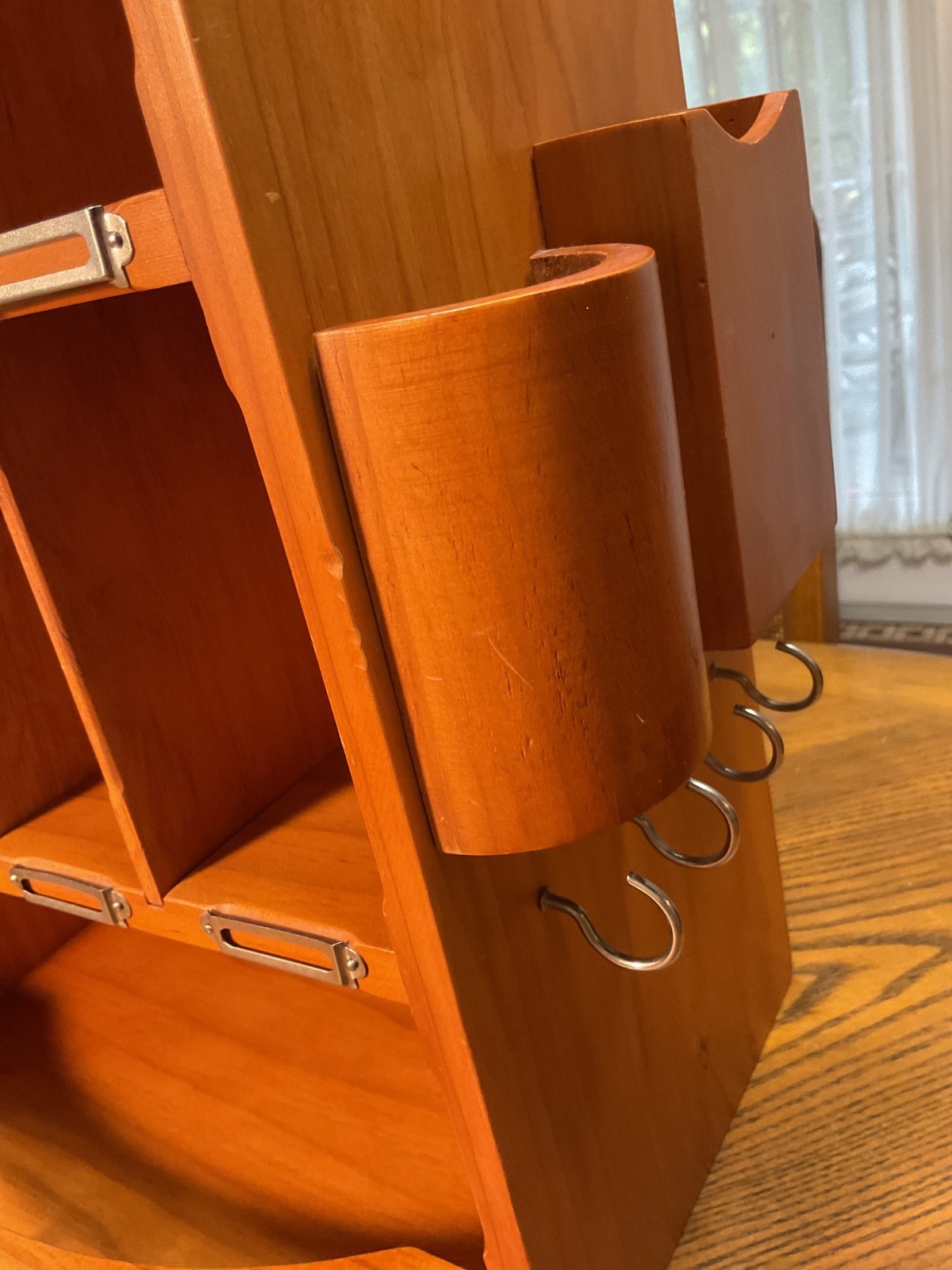 Gramata Wooden Mail Organizer Natural Finish NA8242 17.5″x15”x9.5”