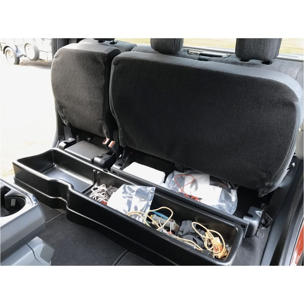 Ford F150 15-19 F250 F350 SuperDuty 17-19 Supercrew Underseat Storage Box Black
