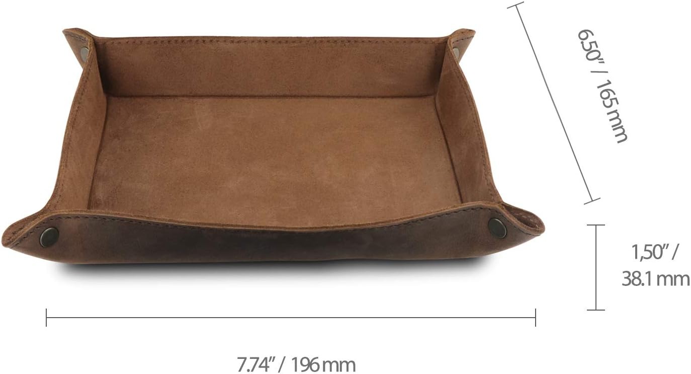 Genuine Leather Tray Organizer Practical Lightweight Water Resistant NEW