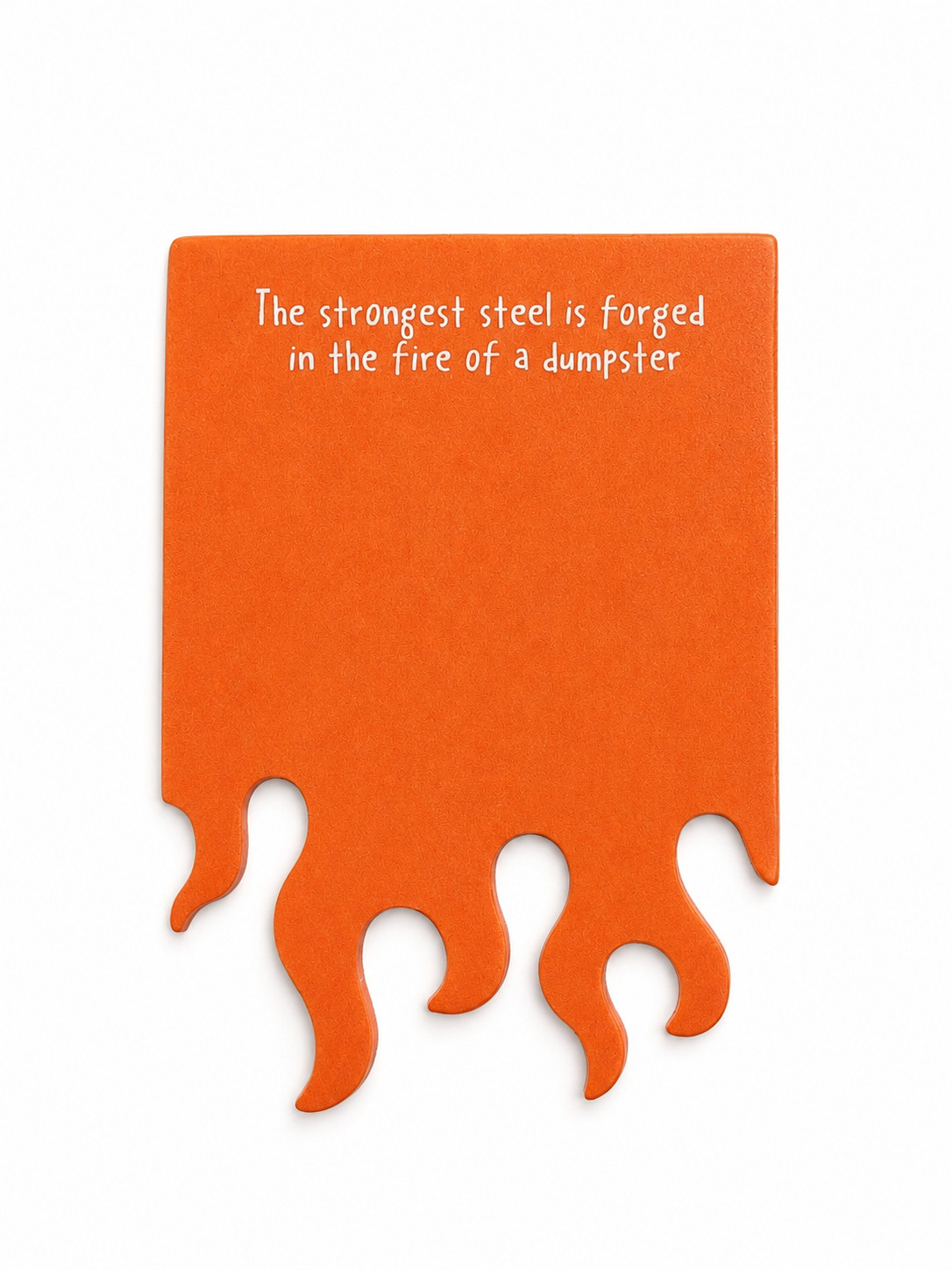 DUMPSTER FIRE Pencil pen Holder work desk ACCESSORY Flame Note cards sticky pad