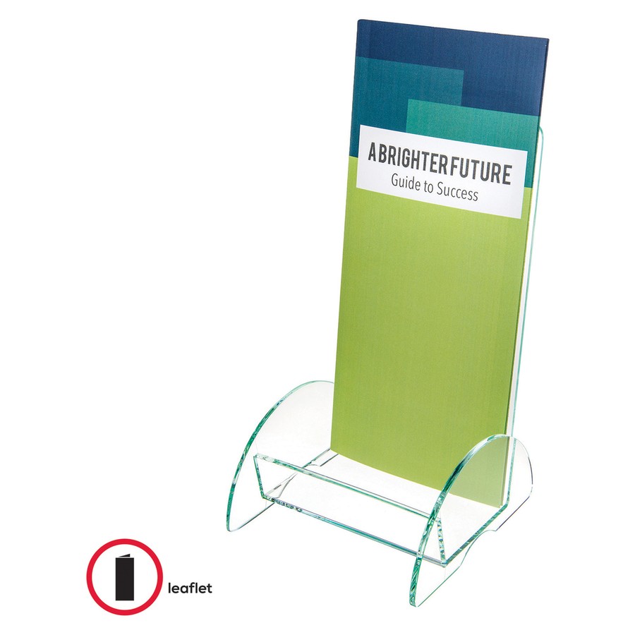 Deflecto 775383 Euro-Style Docuholder Clear Green Edge 8″H