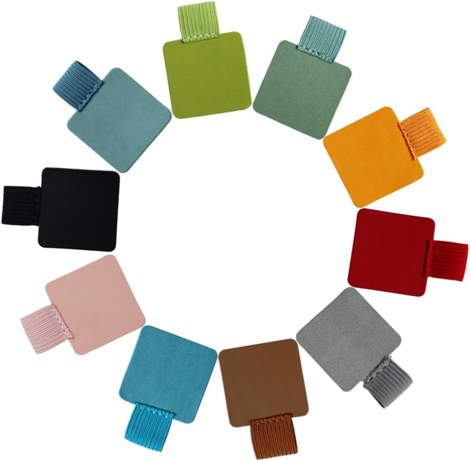 10 Pack Self-Adhesive Pen Loop Holder, Pen Loop Holder Set with 10 Colors, Mixed
