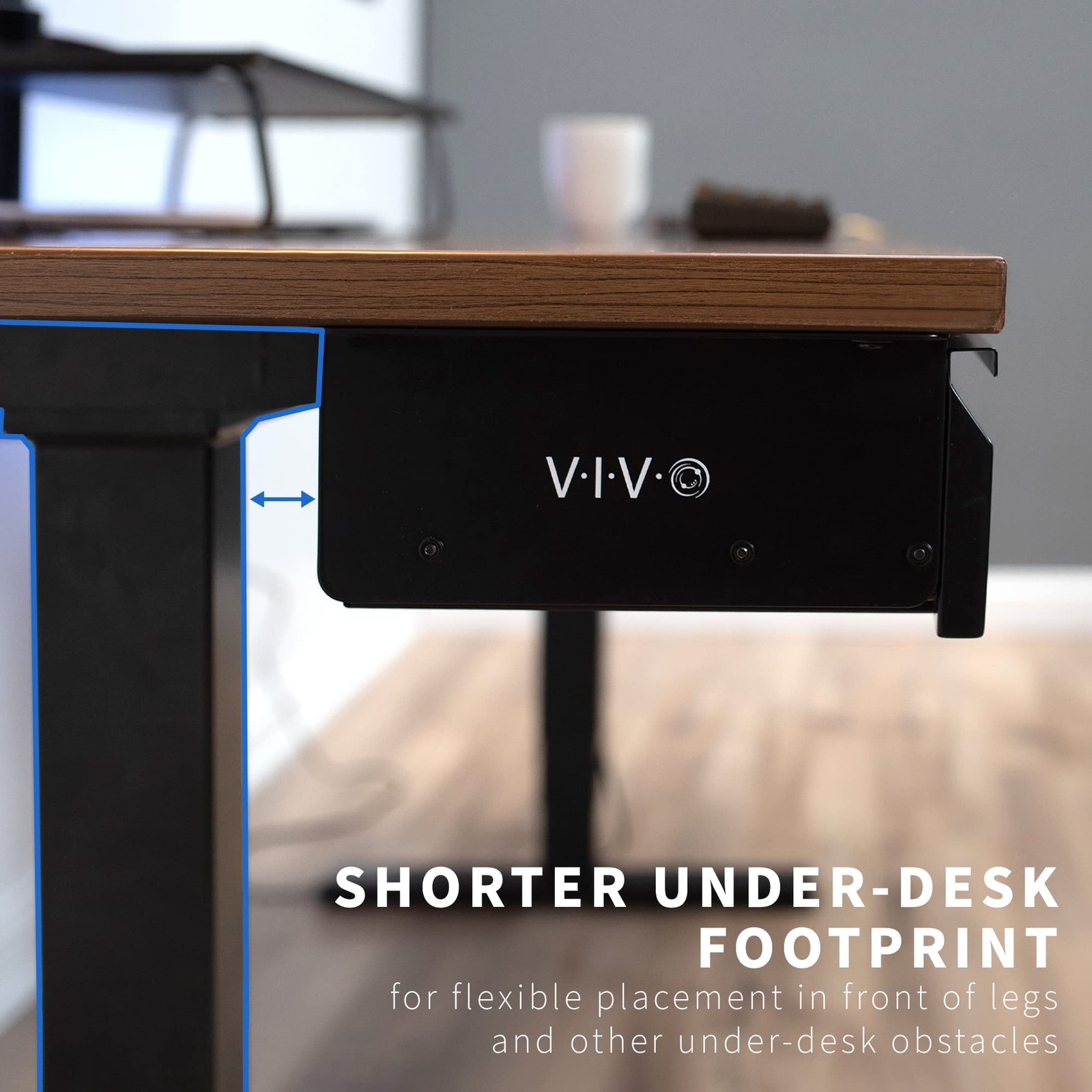 VIVO 16 Inch Under Desk Slide out Drawer without Shell, Home 16 Inch, Black