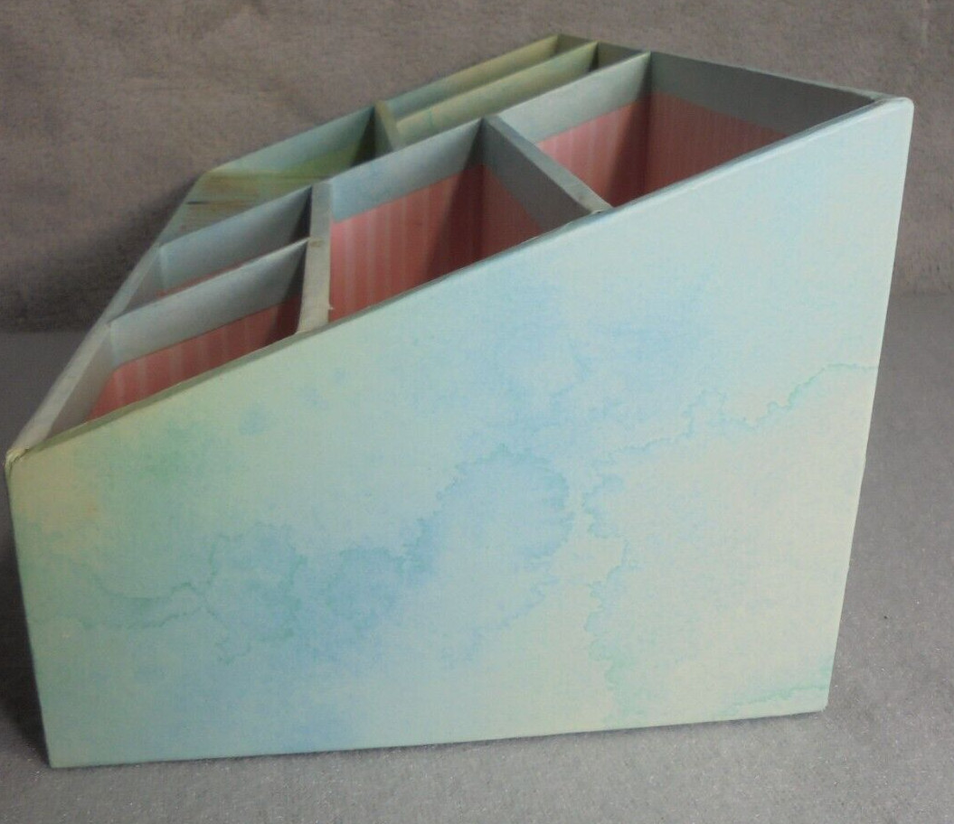 Ashland Decorative Box Office Desk Organizer Cardboard Letter Mail Clips Floral