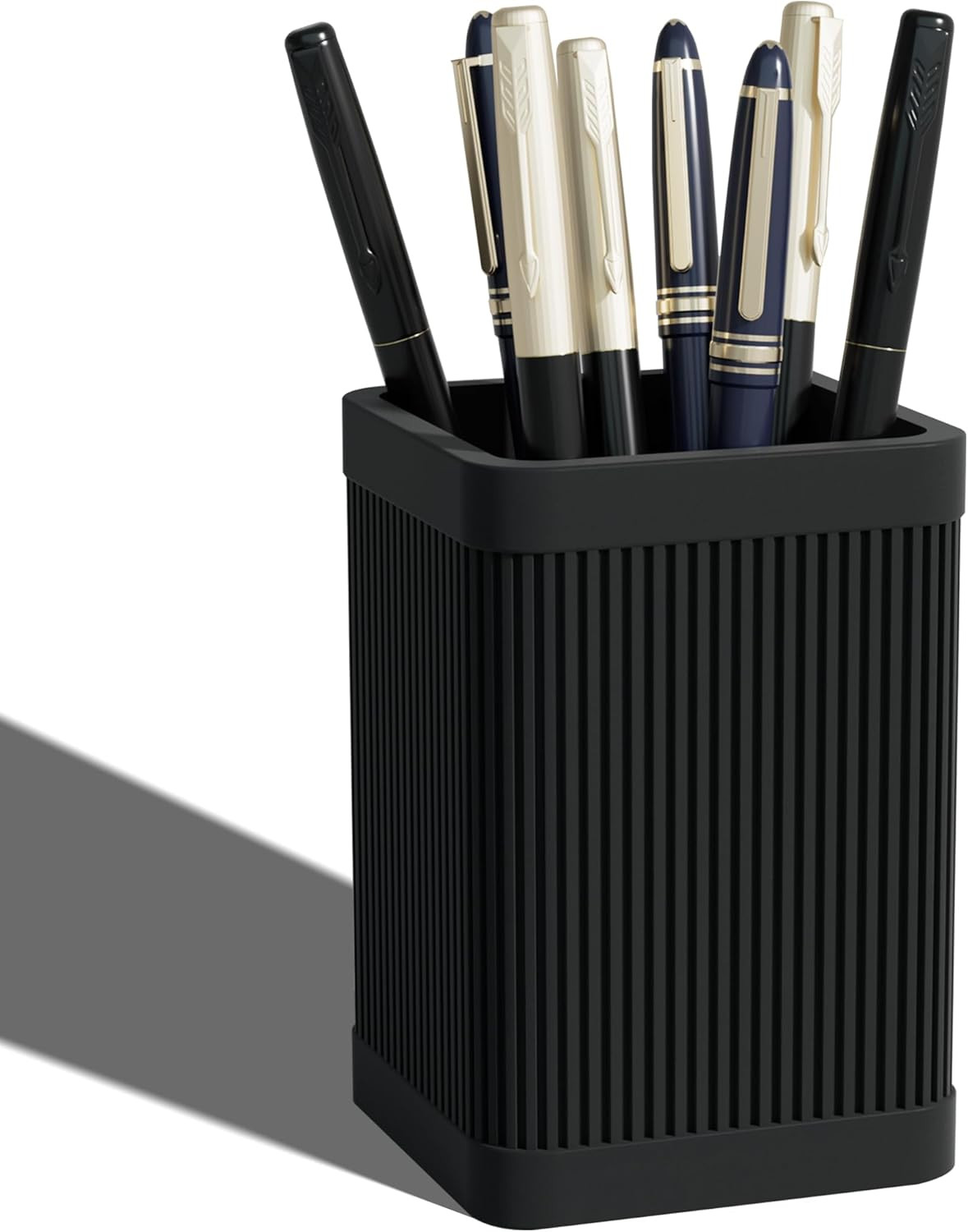 Aesthetic Pen Holder For Desk, Modern Silicone Pencil Holder, Stylish Office Des