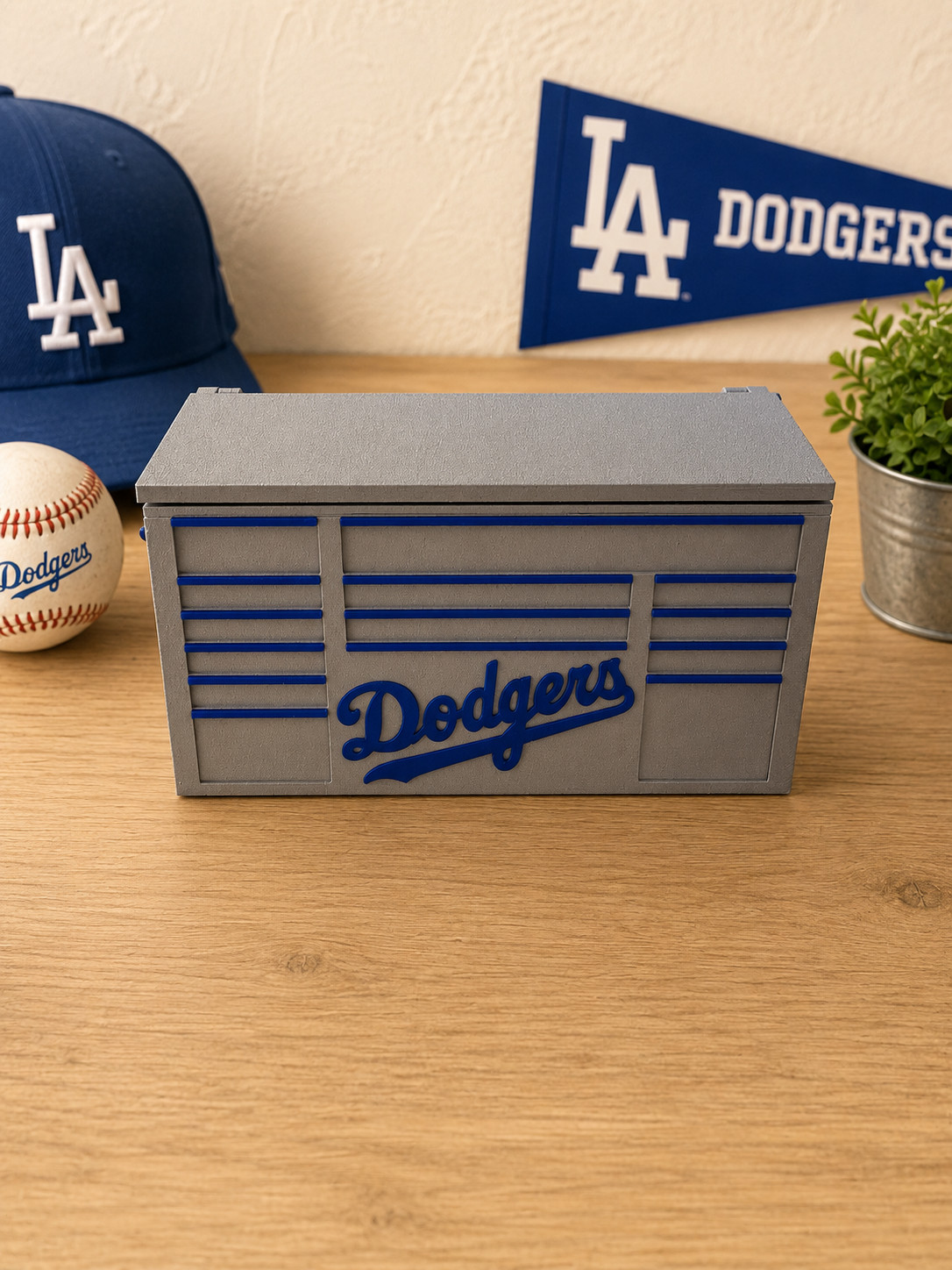 LA Dodgers Inspired Mini Toolbox Organizer – Desk Organizer