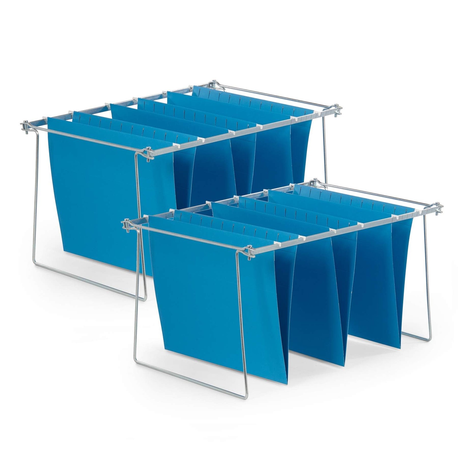 Blue Summit Hanging File Bars For Cabinet, Letter Size,