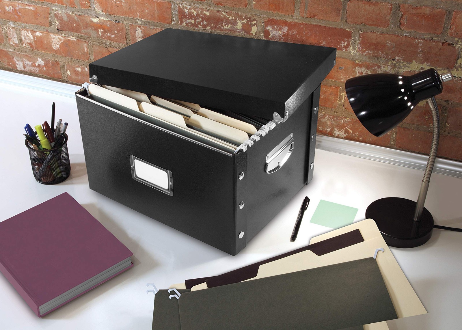 Snap-N-Store File Storage Box & Organizer – 1 Pack – 16.125 x 1 Pack, Black