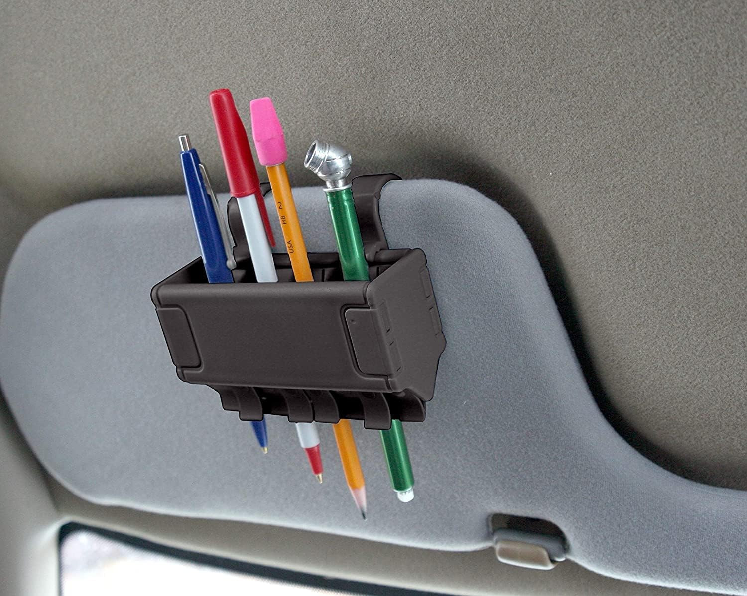 Pen Grip, Pencil Holder in Black (2 Pack)