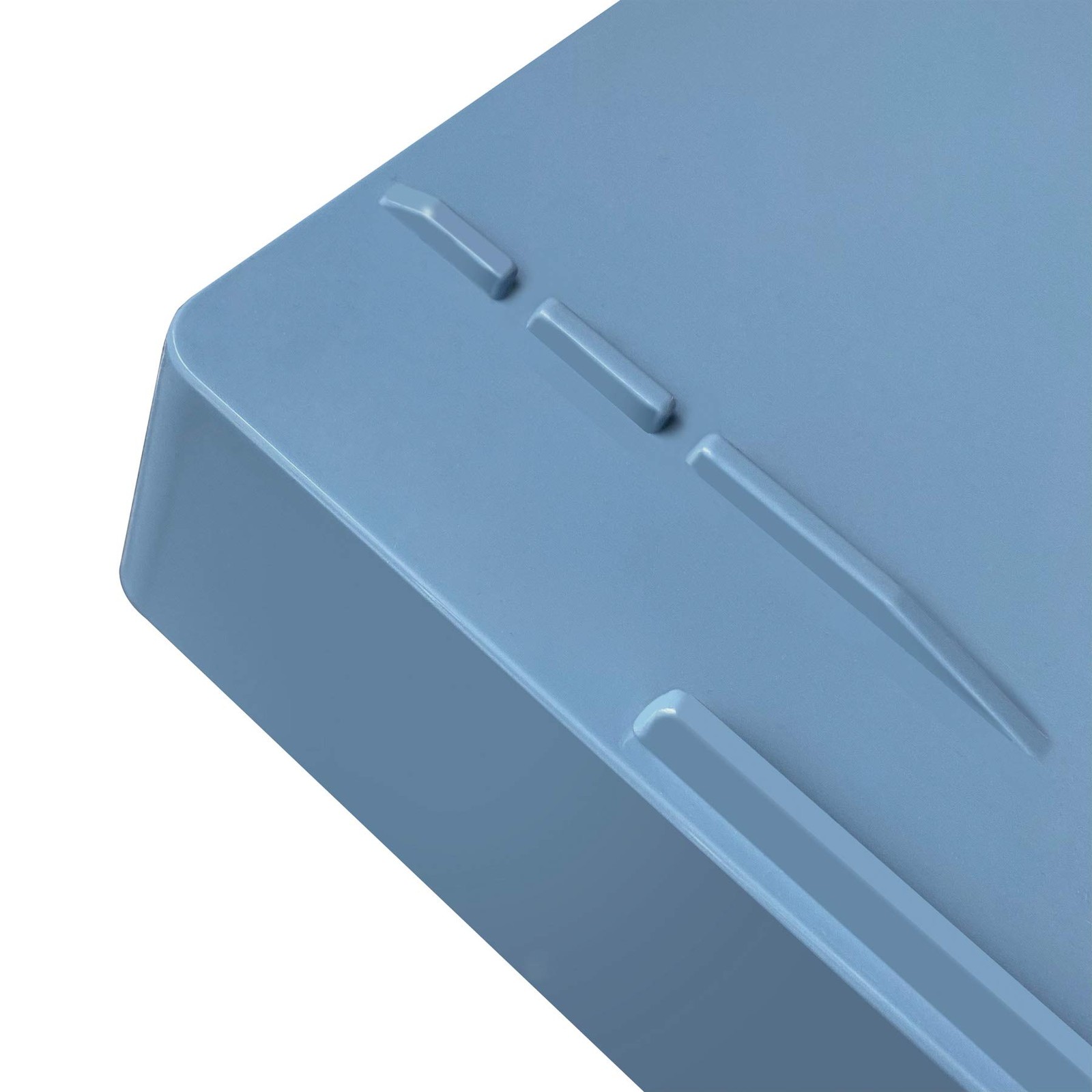 Acrimet Stackable Letter Tray Front Load, 14″ x 9.8″ x 1.7″, Solid Blue Color