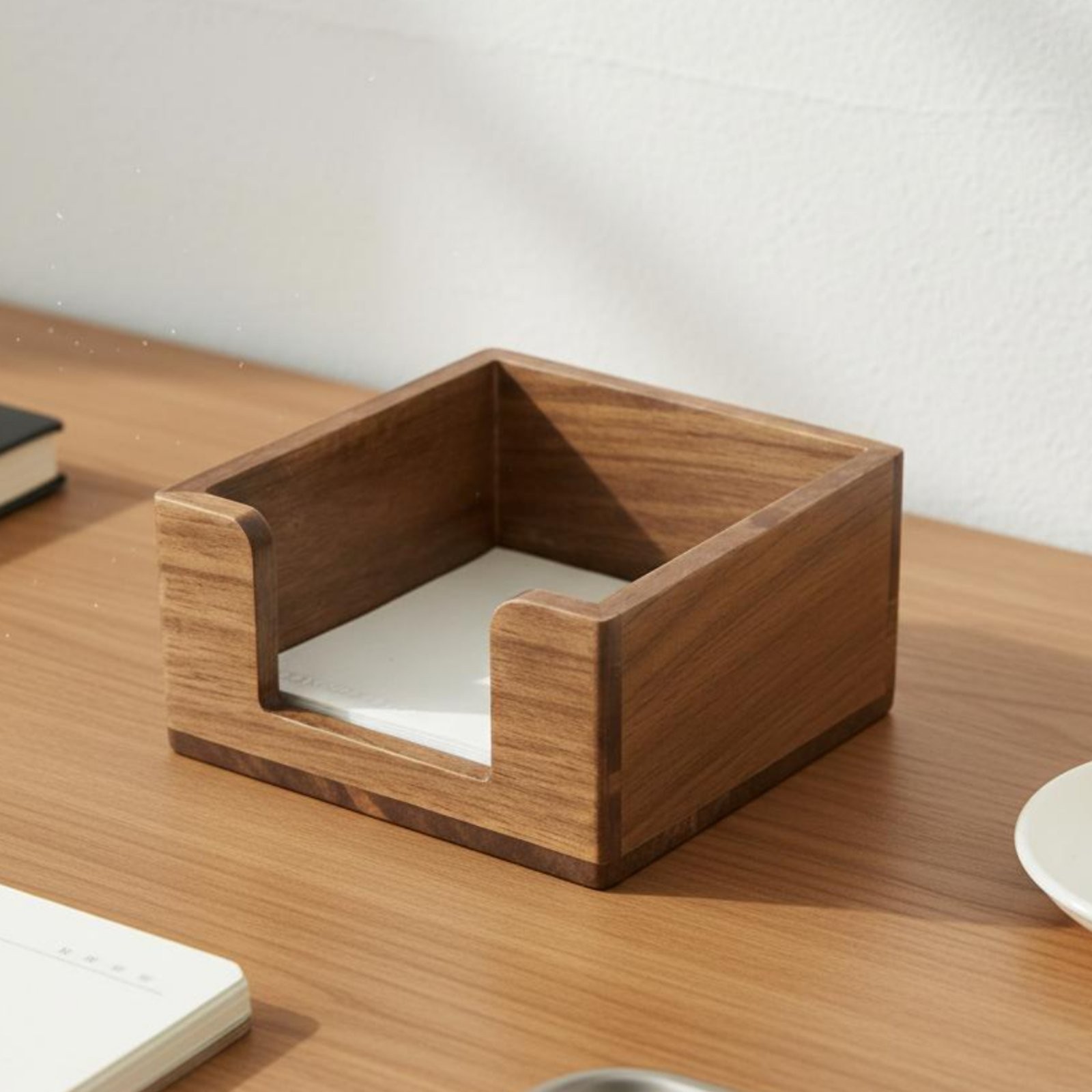 Wooden Napkin Holder No Assembly Required Wooden Business Card Box Easy to