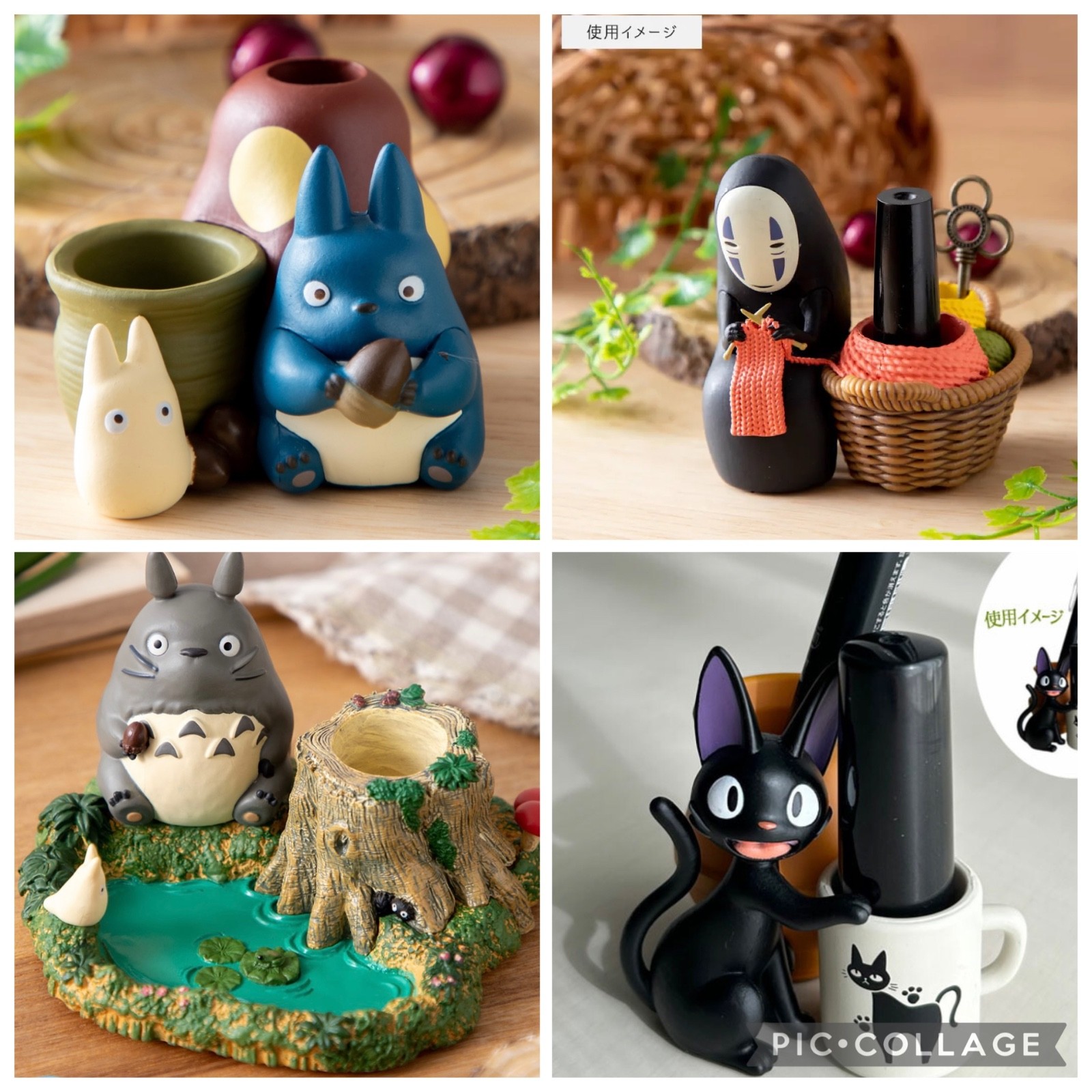 Studio Ghibli Figure Stamp Pen Holder Desk Organizer Totoro New Japan