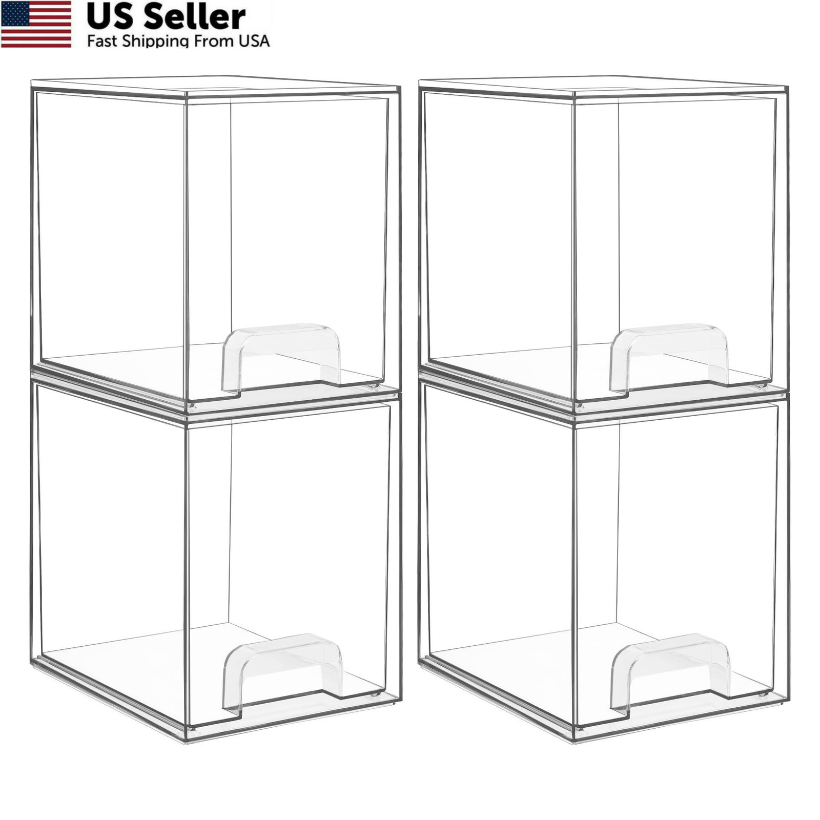 Vtopmart 7.6″ H Clear 7.5 inches (D) x 6 (W) x 7.6 (H), clear