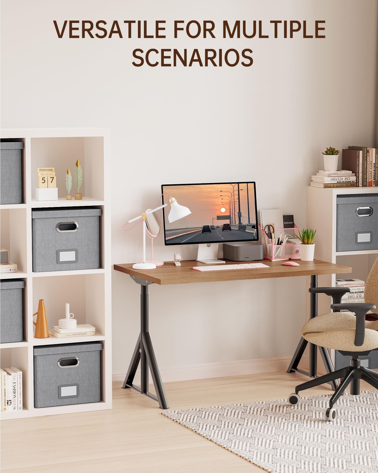 Oterri File Organizer, Box, Cabinet for Letter 1 pack, Gray