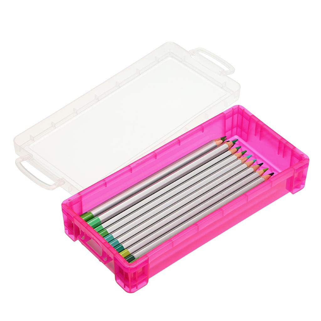 BTSKY Large Capacity Pencil Box, Office Supplies Storage Large, Colorful