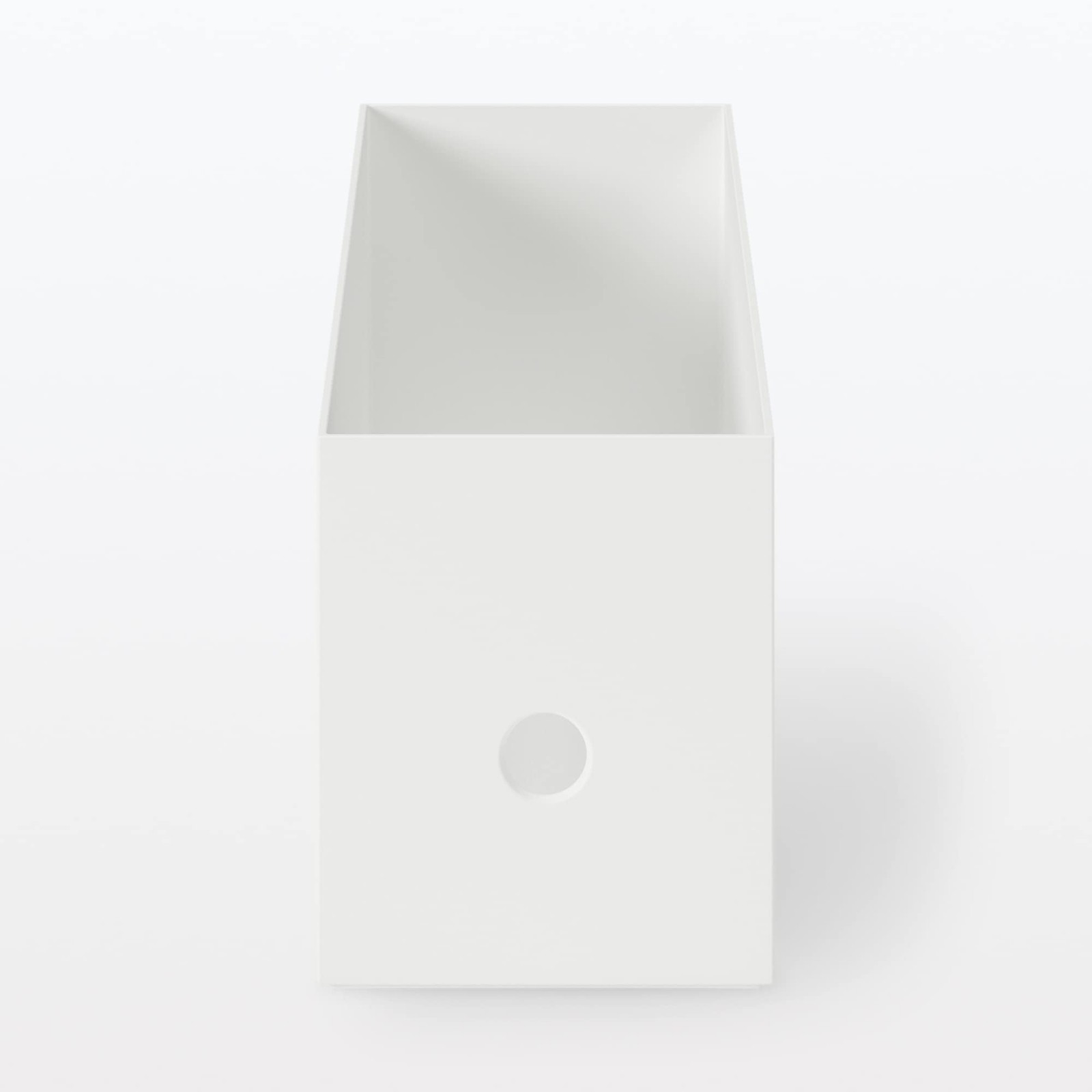 無印良品 83904388 Recycled Polypropylene File Box, Standard Type, 1/2, White Gray…