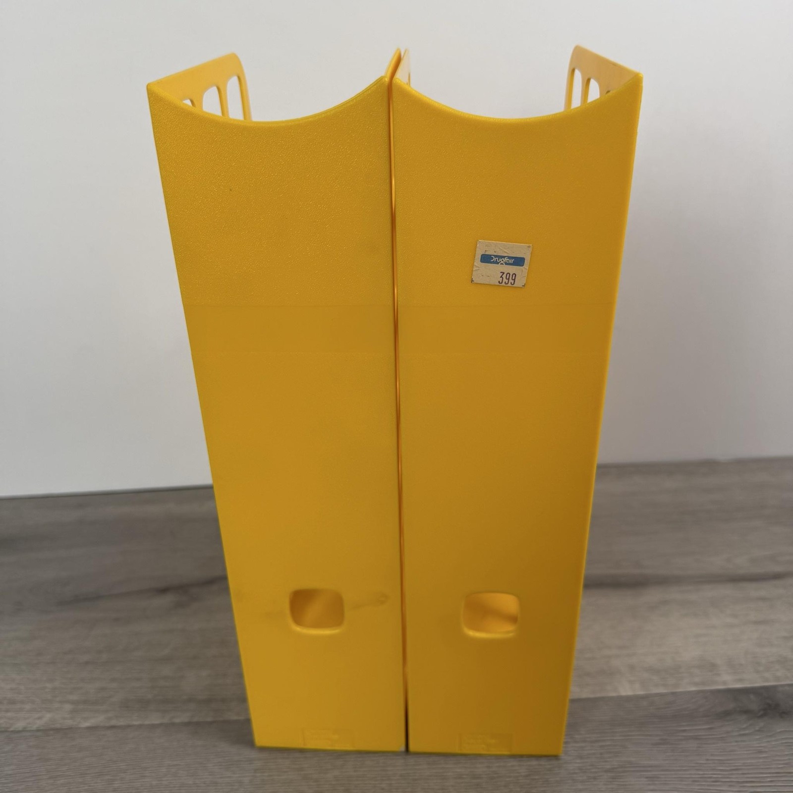 2 Oxford DecoFile 24562 Yellow Gold Plastic Magazine Organizers USA