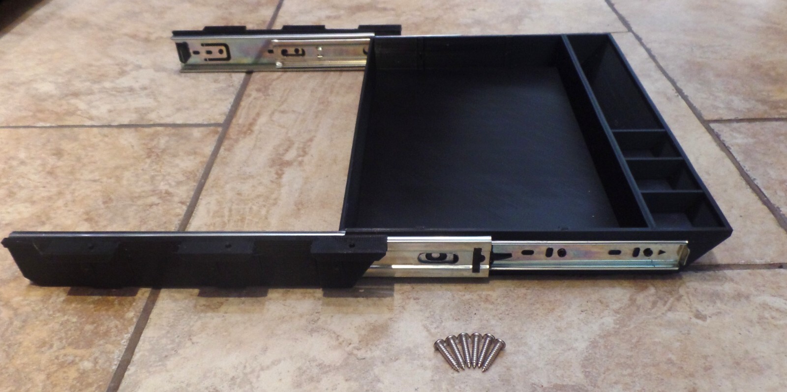 Large Under Desk Pencil Drawer with Ball bearing Guides Tray Organizer Slides