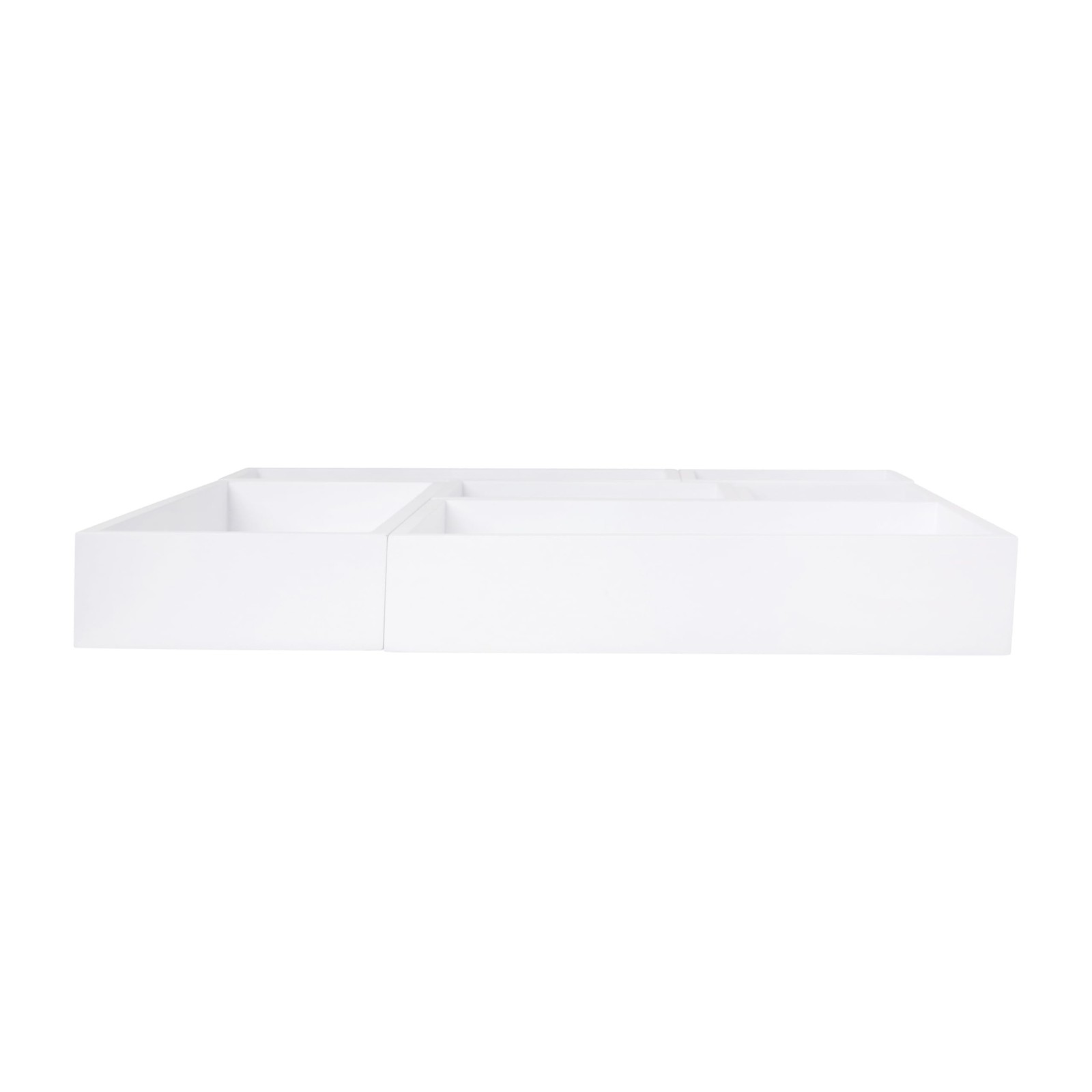 Martha Stewart Enzo Wooden Desk Drawer Organizer Set, Set of 1, White