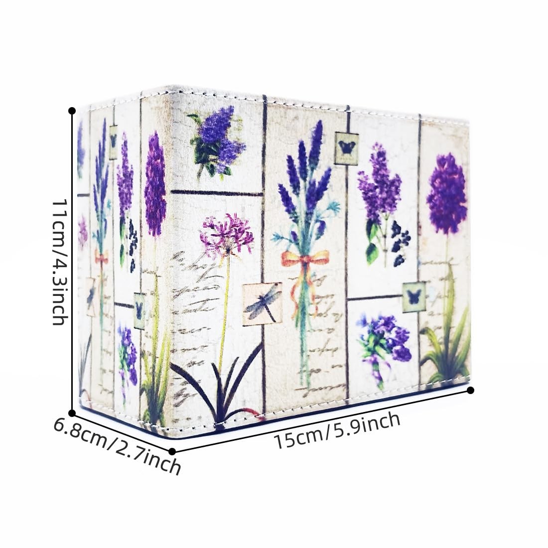 Pen Holder, Rectangle Vintage Pencil Holder with 2 Compartments, PU Leather A…