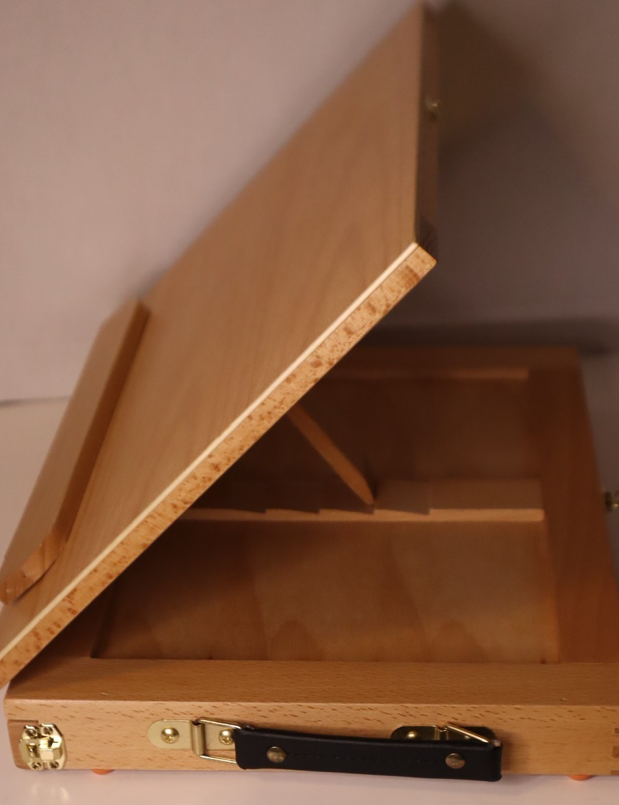 Wooden Adjustable Tabletop Easel with Drawer Adjustable and Transportable 10×13