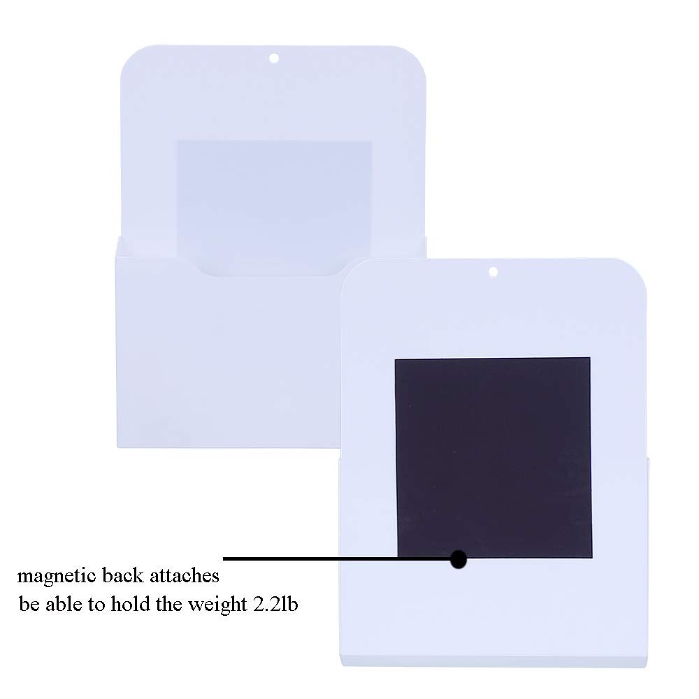 Antner 3 Pack Magnetic File Holder Wall Organizer white