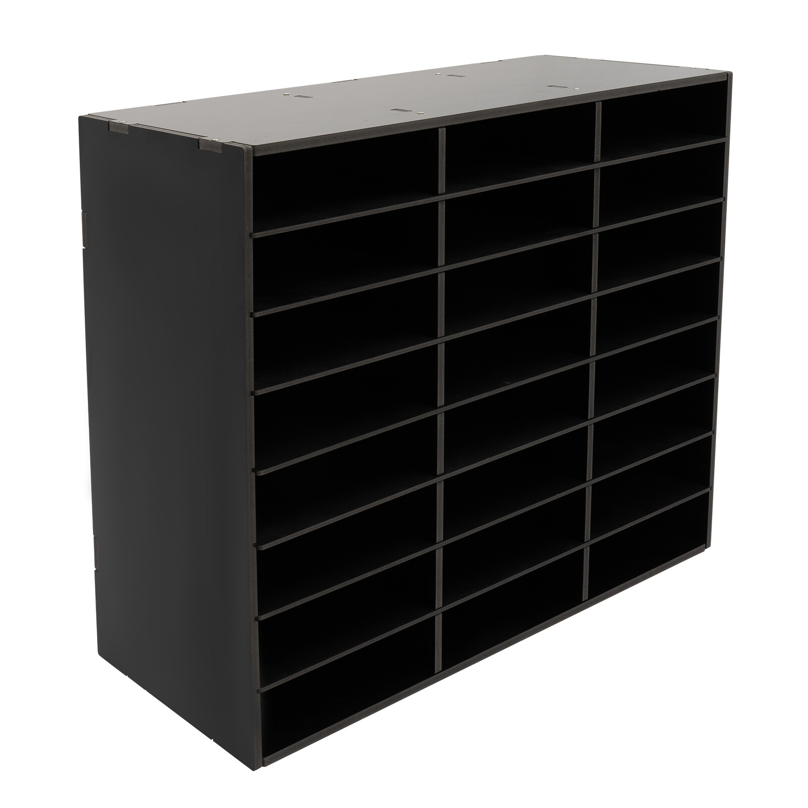 PVC Literature Organizer Desktop File Sorter Wear-resistant Display Stand Black~