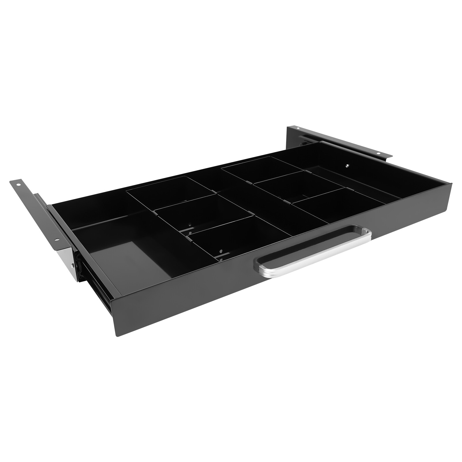 New 21.5″ Black Under Desk Mounted Sliding Pull-out Drawer For Standing Desks