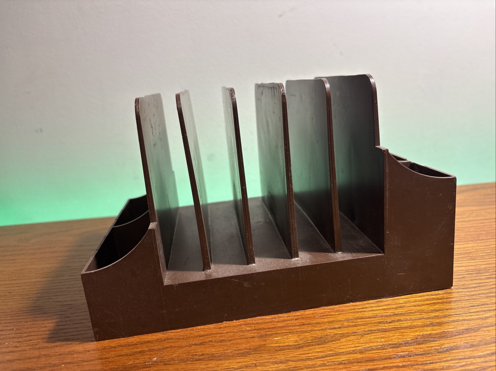 Vintage MCM Retro Action Industries Desk Office Organizer Paper Mail Pens
