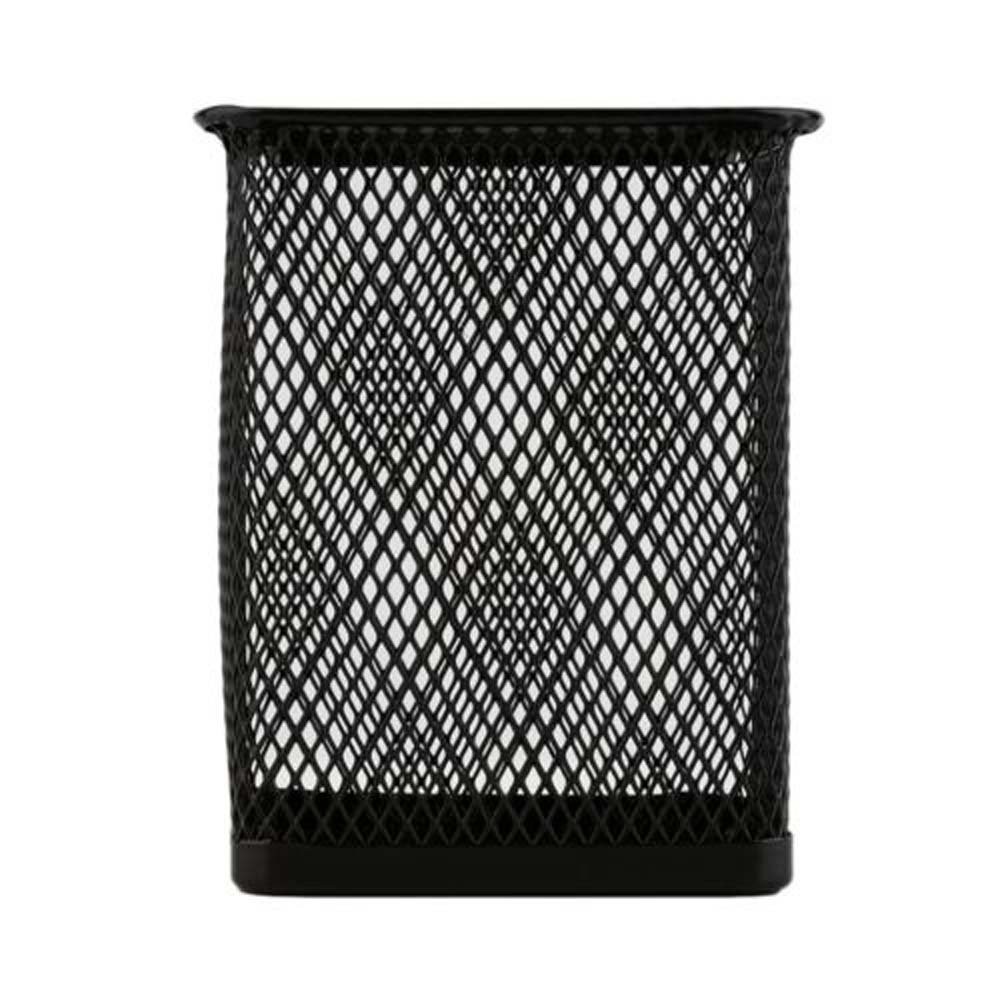 3 Pack Square Pen Holders Pencil Holders Black Metal Mesh Pen Pencil Cups Sta…
