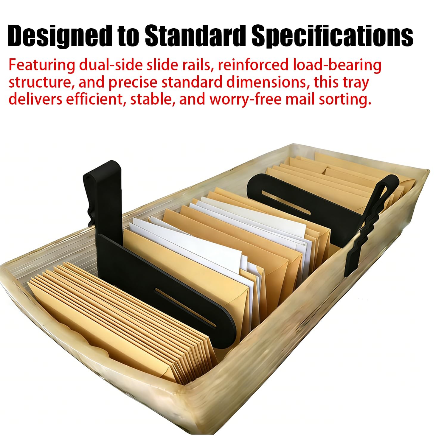 Sliding Tray with Pull-Out Rail System, with Standard USPS Postal Trays | Smo…