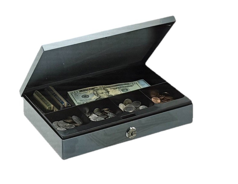 Office Depot Brand Ultra-Slim Cash Box With Security Lock (O5)
