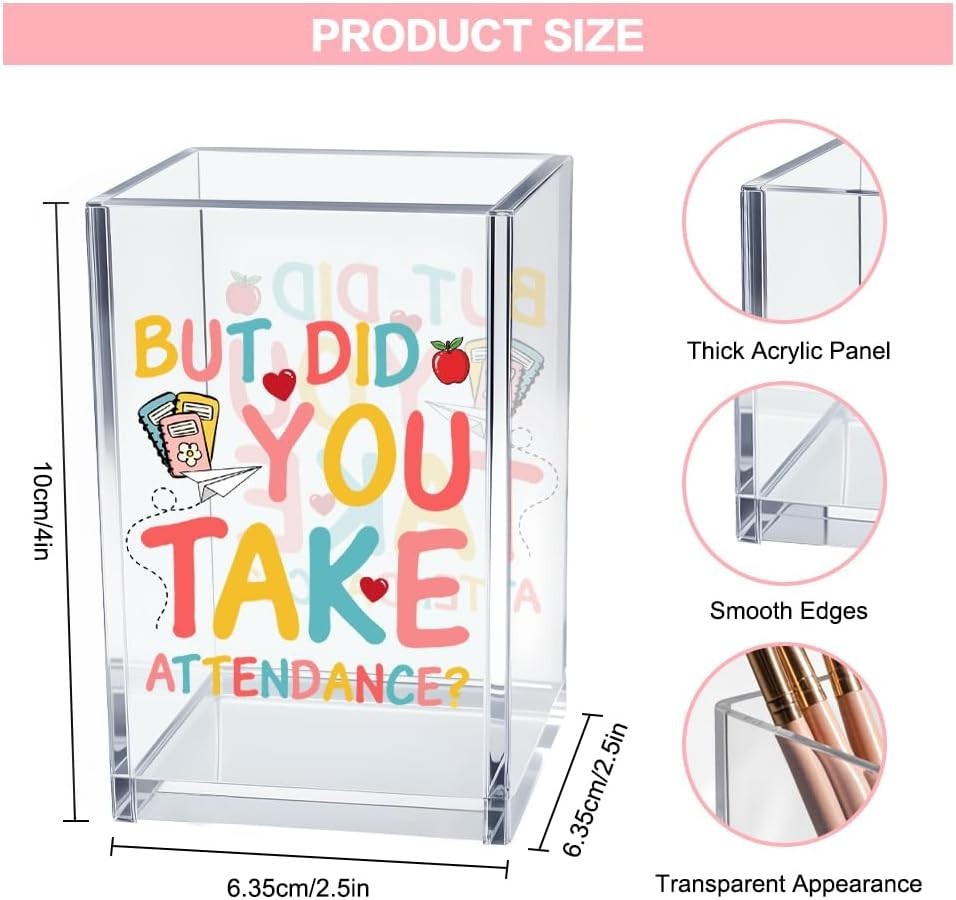 Compact Transparent Acrylic Desk Organizer – Perfect Teacher Appreciation Gift