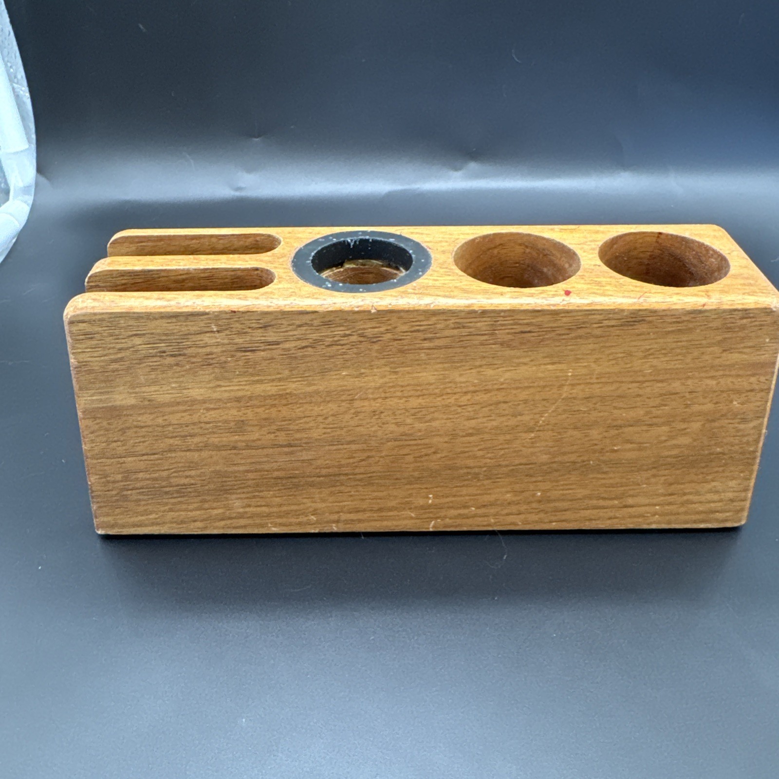 Lasercraft desk organizer made from genuine American walnut wood