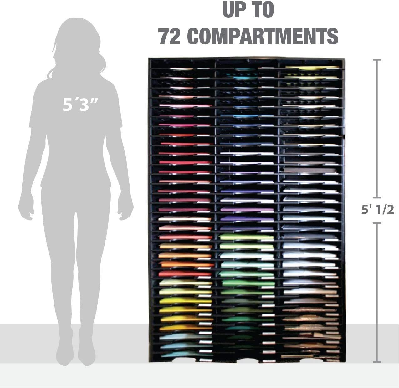 12 Compartment Organizer 24 Compartment, Black