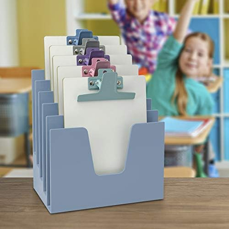 5 Section Incline File Sorter Organizer, Mail, Folder, Letter Desk Organizer, Ra