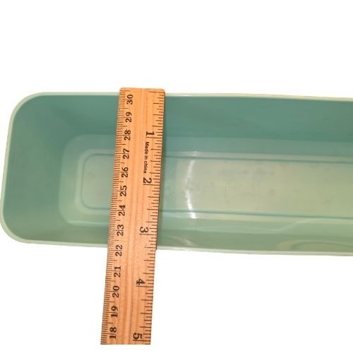 11pc Teal Blue Plastic Drawer Organizer Set Stackable Storage Bins Square Long